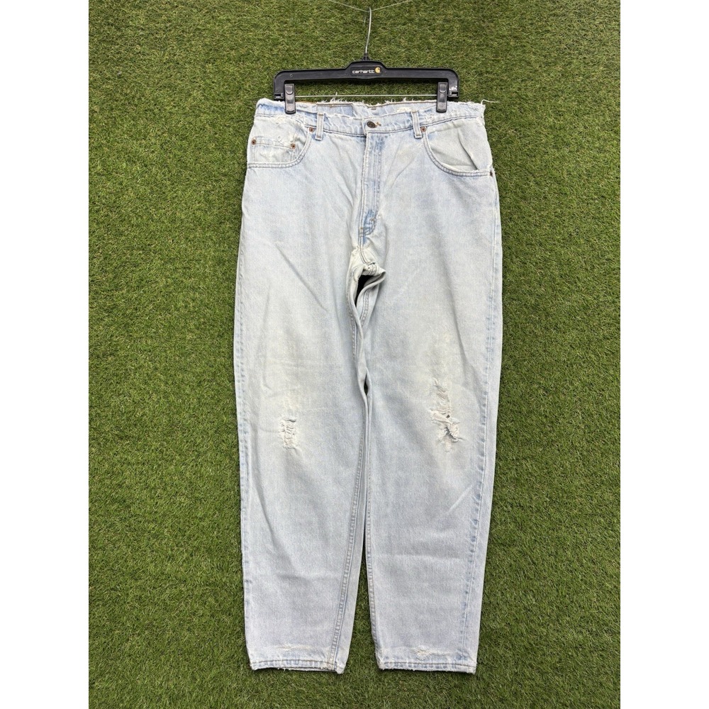 Levis 560 Jeans Mens 36x32 Loose Fit Tapered Leg Light Wash 90s Vintage Work